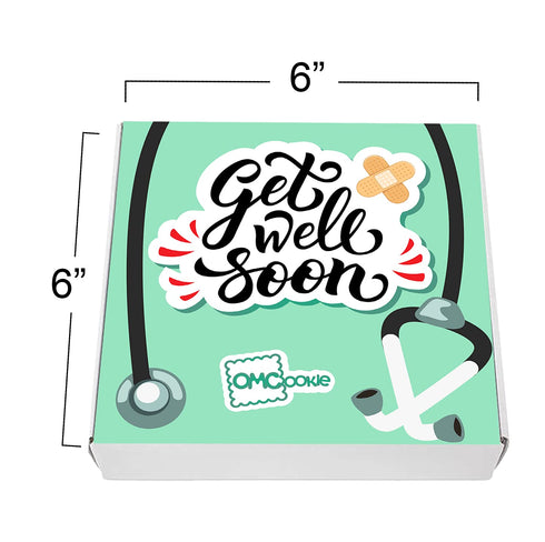 Get Well Soon Gift Cookies Basket Box 4 PACK For Kids and Adults After Surgery Care Package Feel Better Sick | Nut Free | Kosher...