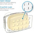 iDesign BPA-Free Plastic Sponge Holder for Kitchen Sink with Suction Cups, Ideal for Kitchen Sinks and Bathroom Organization, 3.75" x 2" x 2", Cle...