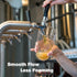 FERRODAY Stainless Steel Core Draft Beer Faucet Polished Brass Beer Faucet for Keg Tap Tower Beer Shank & Kegerator Beer Faucet Classic Beer Dispe...