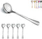 Kyraton 6-Piece Stainless Steel Round Soup Spoons - Dinner & Table Spoons, Silverware Set, Dishwasher Safe...