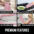 Gorilla Grip Heat and Slip Resistant Silicone Oven Mitts Set, Soft Cotton Lining, Waterproof, BPA-Free, Long Flexible Thick Gloves for Cooking, BB...