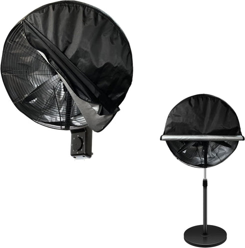 Wall Mount Fan Cover,Waterproof Outdoor Fan Covers,Compatible for 18-20 Inch Industrial Fan and Pedestal Fan,Heavy Duty 600D oxford Dustproof Fan ...