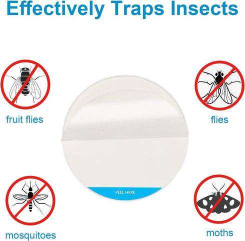 48 Pcs Refill Glue Boards 3.4" Sticky Pads Compatible with DynaTrap DT152 and Katchy Duo Indoor Fly Trap Bug Catcher Insect Mosquito zapper Lamp...