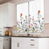 Cinbloo Watercolor Floral Kitchen Curtain Flower Cafe Curtain Rod Pocket 27.5W x 39L Rustic Plants Spring Blossom for Girl Woman Botanical Wildflo...