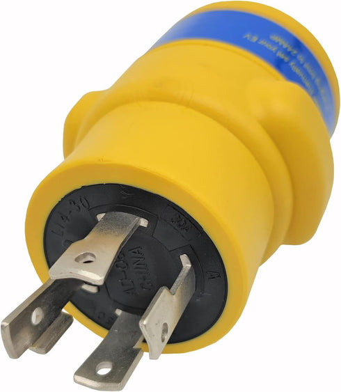 Parkworld 691944 Power Adapter 4-Prong Generator 30A Locking L14-30P Male to RV/EV 50 AMP 14-50R Female (Yellow)...
