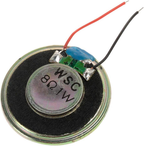 YXQ 1W 8 Ohm Micro Internal Speaker Loudspeaker 32mm Dia Round Metal Shell with Wire (4Pcs)...