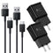 2-Pack Adaptive Fast Charging Wall Charger and 6.6-Feet USB Type C Data Cable Kit Compatible with Samsung Galaxy S22/S21/S20/S10/S9/S8/Note 20/Not...