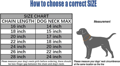 Chain Dog Training Choke Collar, 22 in, 3 mm...