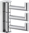 Angle Simple Swivel Towel Hook Polished Chrome, 304 Stainless Steel 3-Arm Robe Hook Bath Towel Hanger, Folding Coat Hook Wall Mounted, 3-Hook Towe...