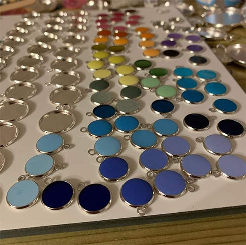 20pcs Stainless Steel Pendant Trays for Jewelry Making Finding Round Bezel 30x30mm...