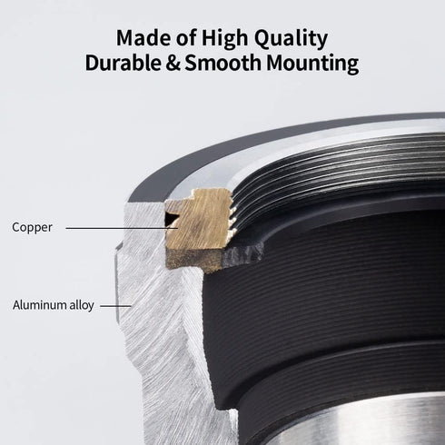 K&F Concept Lens Mount Adapter M42-L Manual Focus Compatible with M42 Lens to L Mount Camera Body...