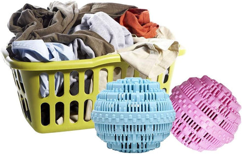 BERON Eco-Friendly Wash Ball Super Laundry Balls for 1500 Washings,Set of 2(Light Blue and Light Purple)...