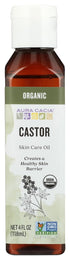 Aura Cacia Organic Skin Care Oil, Castor, 4 Fluid Ounce...
