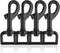 Swivel Eye Bolt Snap Hooks Black Heavy Duty Dog Leash Clips Dog Leash Clasp Dog Leash Snaps Hooks Trigger Clip Trigger Snaps 3/4" 4pcs...
