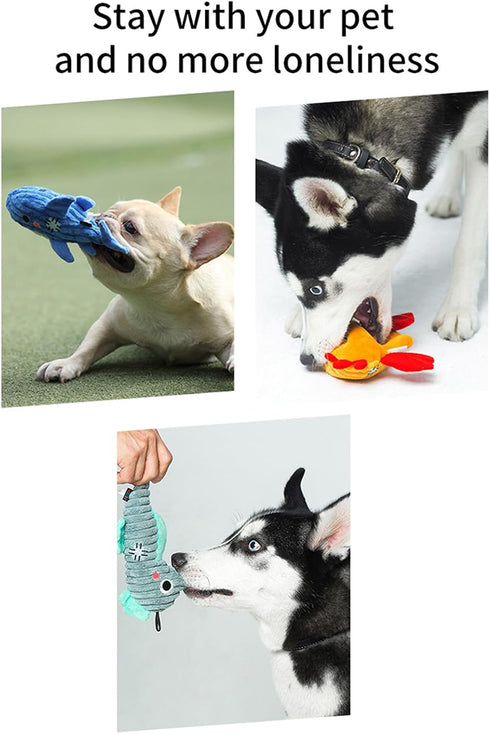 Squeaky Plush Dog Toy Pack for Puppy, Small Stuffed Puppy Chew Toys 3pcs Dog Toys for Small breeds with Squeakers, Cute Soft Pet Toy for Small Med...