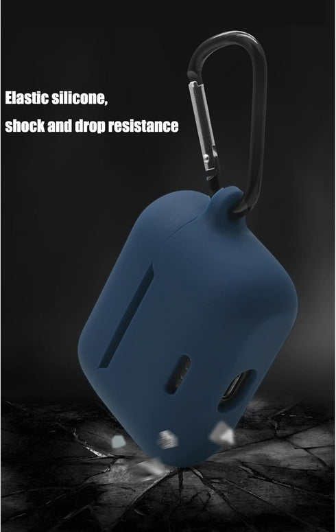 Silicone Case for TOZO NC2 in-Ear Detection Bluetooth Headphones,Premium Soft Skin Cover Shock-Absorbing,Anti-Scratch Protective Case with Keychai...