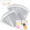 480 PCS Clear Resealable Cellophane Bags 2 Sizes with 180 PCS 3.5×5 Inches, 300 PCSS 4×6 Inches Good for Bakery, Snacks, Candle, Soap, Cookie, Car...