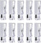 30 Pieces Hanging Wall Clips with Sticky Strips, 1.4*0.3IN Plastic Hanging Clips for Pictures Poster Photo Halloween Christmas Decorations (Clear?...
