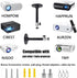 2-Be-Best Mini Projector Mount Projector Ceiling Mount Black 7.9 in / 20 cm 360° Adjustable Projectors Wall Mounts Hanger Holder for LED LCD Video...