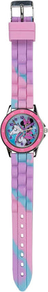 Accutime Kids Disney Minnie Mouse Unicorn Analog Quartz Time Teacher Wrist Watch with Pink Bezel, Cotton Candy Strap for Toddlers, Girls & Boys to...
