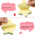 6 Pack Star Shape Sticky Notes 3 x 3 Inch Adhesive Self Stick Pads Easy to Post for Home Office Business Notebook 4 Colors 100 Sheets/Pad...
