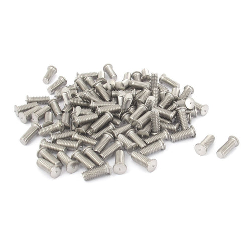 uxcell® M4x10mm 304 Stainless Steel Welding Stud Machinery Screws 100Pcs...