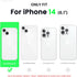 ORNARTO Compatible with iPhone 14 Case 6.1, Slim Liquid Silicone 3 Layers Full Phone Covered Soft Gel Rubber Case Protective Phone Cover 6.1 Inch-...