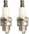 MAYASAF Spark Plugs 5574 Automotive Replacement Ignition Plug Seat type Flat, Thread Diameter 14 mm(0.551")/Reach 9.5mm(0.374") 2 Pack...