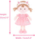 Cuddle Buddy Doll Soft Baby Doll for Girls First Baby Doll Plush Rag Doll Wear Kitty Costume PinkDress 14"?Milly series?...