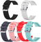 6-Pack Replacement Bands Compatible with Nerunsa Smart Watch P66 Straps Adjustable Soft Silicone Waterproof Sport Wristband 22mm Bands Accessory...
