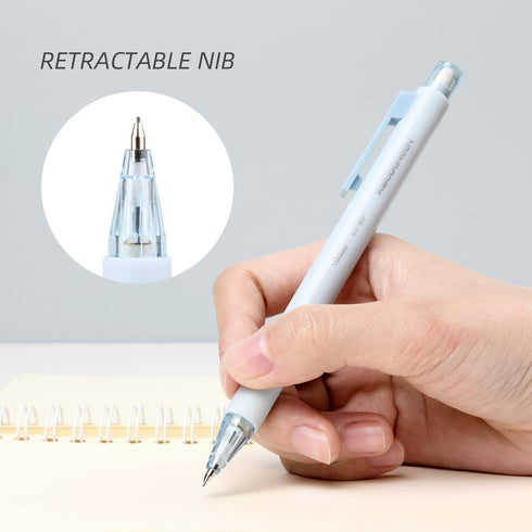 Kaco Mechanical Pencil Set, 5 Pieces Cute Pastel Pencils 0.5mm with 5 Tube HB Lead Refills (5 Pieces - 5 Mixed Color)...