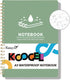 Koogel Spiral Notebook A5, Waterproof Notepad Ruled Notebook 60 Sheets Stone Paper All Weather Notebook for School Office Camping Outdoor Activiti...