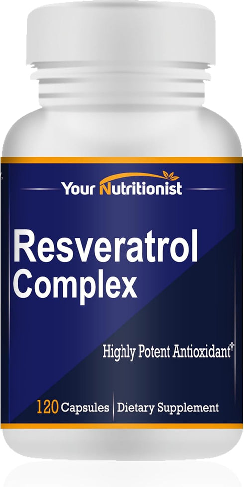 Resveratrol Complex Potent Antioxidants, 120 Capsules, 60 Days...