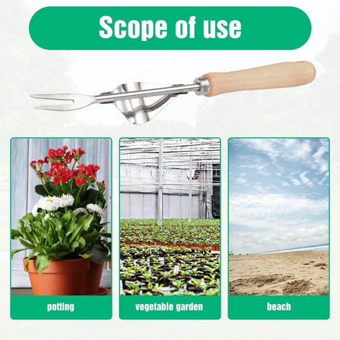 2024 Upgrade Weed Puller Tool, 20in Gardening Hand Weeder Tools Metal Leverage Base and V-Shaped Fork, Weeding Artifact Uprooting Weeding Tool Man...