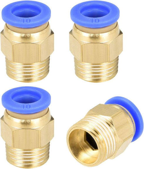 uxcell Straight Pneumatic Push to Quick Connect Fittings G3/8 Male x 10mm Tube OD 10pcs...