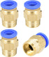 uxcell Straight Pneumatic Push to Quick Connect Fittings G3/8 Male x 10mm Tube OD 10pcs...