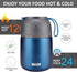 Insulated Thermo Food Jar for Hot & Cold Food for Kids Adult, 17 oz Soup Thermal Hot Food Containers for Lunch, Triple Layer Insulation Stainless ...
