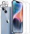 Premium Matte Screen Protectors With Camera Lens Protection For iPhones | 9H Hardness, Ultra Resistant, Bubble Free, Tempered Glass - 2 Pack (IPho...