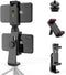 Owine Universal Dual Cell Phone Tripod Mount Adapter Premium Smartphone Clamp, Compatible with iPhone,Samsung Galaxy,Note,Lg,All Smartphones Perfe...