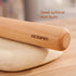 GOBAM Wood Rolling Pin, Small - Dough Roller for Pasta, Cookies, Pie, Pizza, Chapati, Fondant, Rolling Pins for Baking, Bread Making Tools and Sup...
