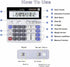 Desk Calculator Large 12 Digit Display, Dual Power Basic Calculator Desktop, Big Button for Office, Business, Home and School (Grey)....