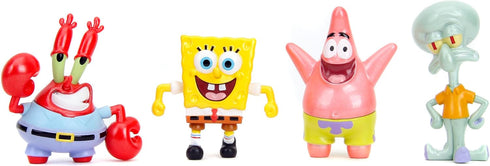 Spongebob Squarepants 2.5" 4-Pack Die-Cast Figures, Toys for Kids and Adults...
