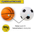 Toddler & Little Kids Basketball, 5" Mini Basketball w/Pump, Small Inflatable Balls for Boys and Toddler, Indoor Outdoor Basketball Set, Safe PVC ...