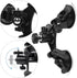 Camera Mount for Car - Camera Suction Mount - Car Mount Triple Suction Cup Mount with 1/4 Threaded Head 360 Degree Tripod Ball Head...