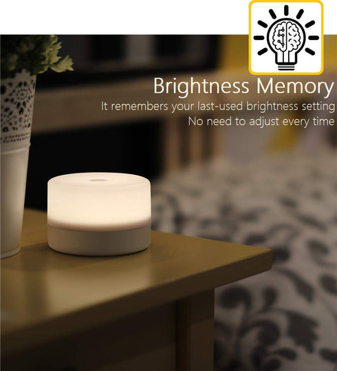 Bedside Lamp, Dimmable Touch Tap Light Novelty Light, Kids Children Adult LED Nightlight, Table Desk Atmosphere Decorative Mood Light Lamp, Bedroo...