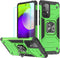 HNHYGETE Samsung A52 Case, Galaxy A52 5G Case, with HD Screen Protector, Shockproof Tough Rugged Hard Rubber Bumper with 360 Rotation Ring Kicksta...