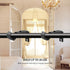 Heavy Duty Adjustable Curtain Rod Brackets Rod Holders for 1 Inch Rod, Black Color, (Set of 4,Black)...