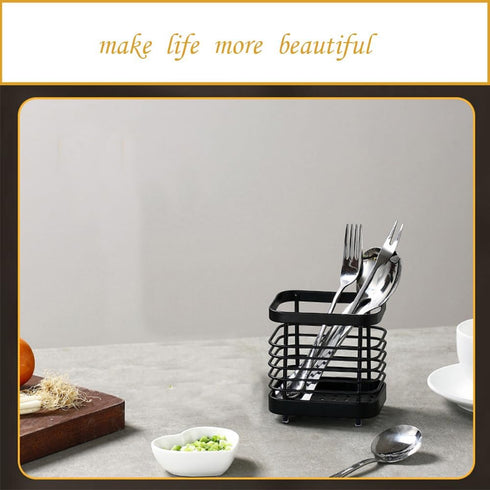 Oidium Silverware Holder,Small Utensil Holder Stainless Steel,Utensil Drying Rack,Chopstick Holder 4x4x3 In,Fit for Kitchens,Picnics,Office…...
