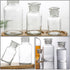 Baluue 250mL Lab Chemicals Bottle Lab Vials Clear Reagent Bottle Glass Narrow Mouth Bottle Clear Glass with Ground Glass Stopper and Graduate for ...