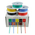 BOJACK 18 AWG Flexible Silicone Wire Electric Wire Hook up Wire Kit 300V Cables with Plus 20 ?3mm Heat Shrink Tubings and a Mini Wire Stripper(5 C...